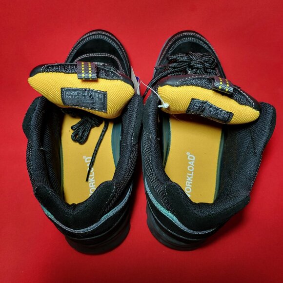 Mens Workload Spiker Black Leather Steele Toe Shoes Size 12 NIB - Picture 6 of 12